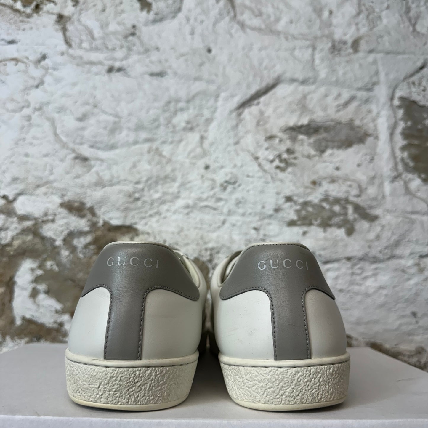 Gucci Interlocking GG White Ace Sneaker Sz 8