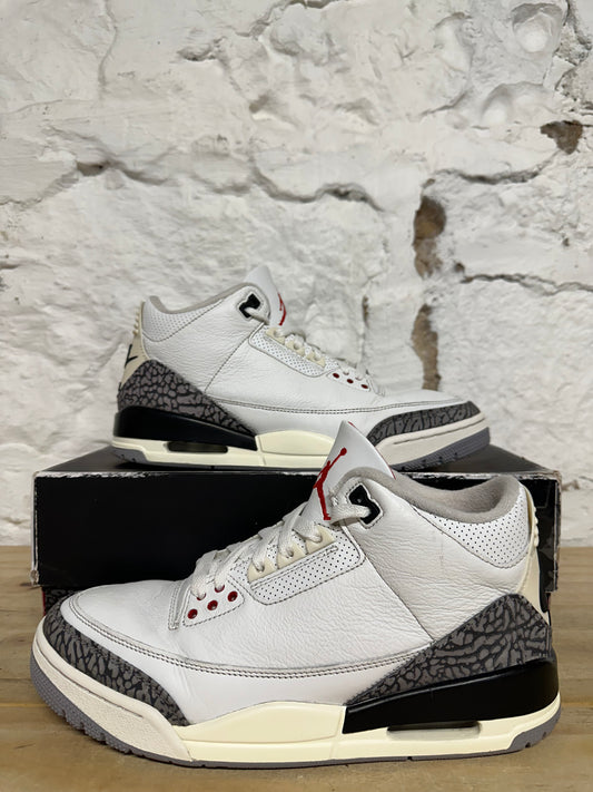 Air Jordan 3 White Cement Reimagined Sz 9.5