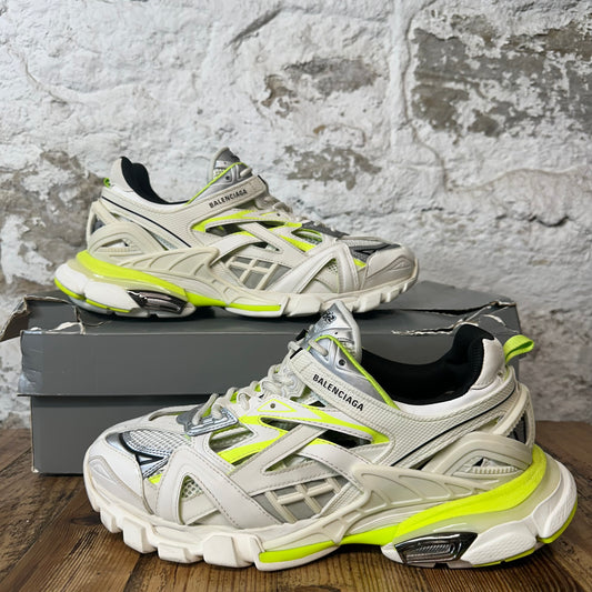 Balenciaga Track 2 White Cream Neon Sneaker Sz 11 (44)