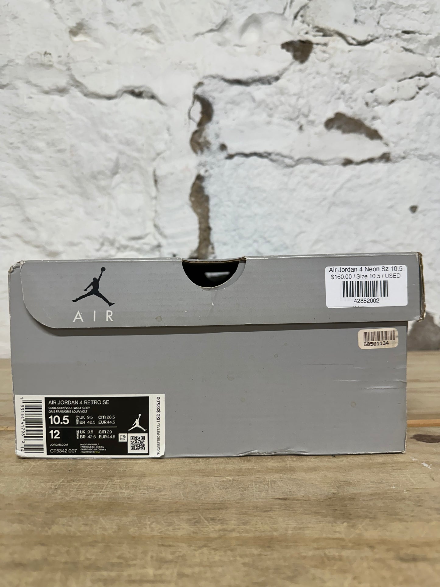 Air Jordan 4 Neon Sz 10.5