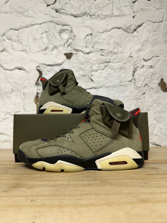 Air Jordan 6 Travis Scott Olive Sz 11.5
