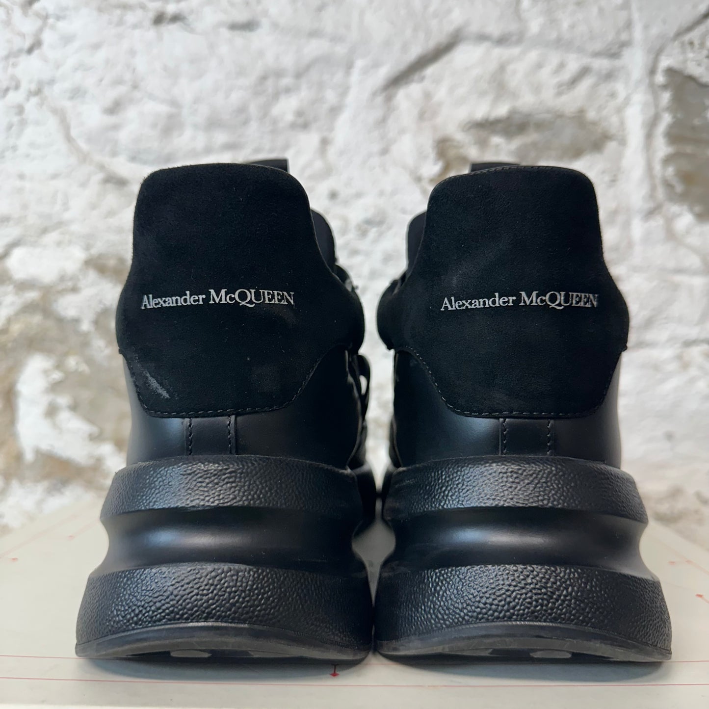 Alexander Mcqueen Triple Black Nappa Joey Sneaker Sz 12 (45)