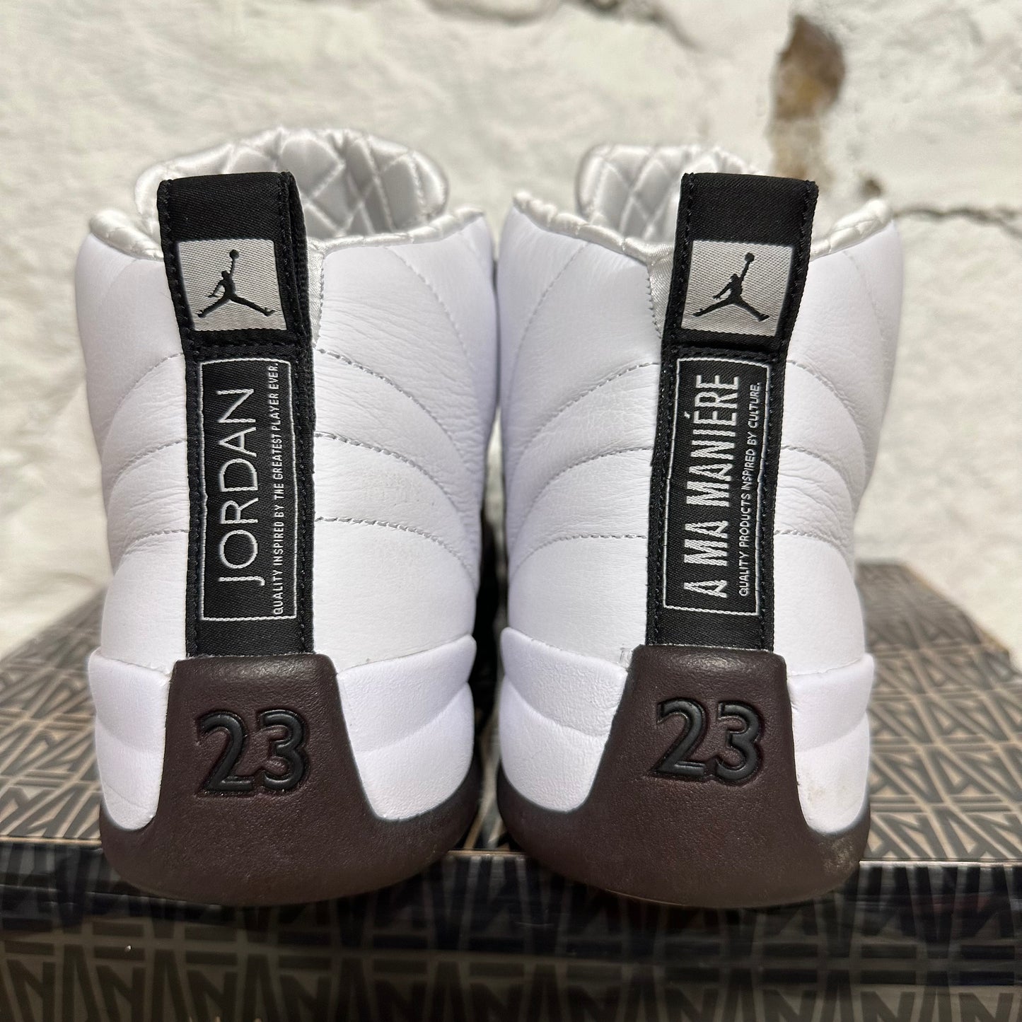 Air Jordan 12 A Ma Maniere White Sz 10.5 (12W)