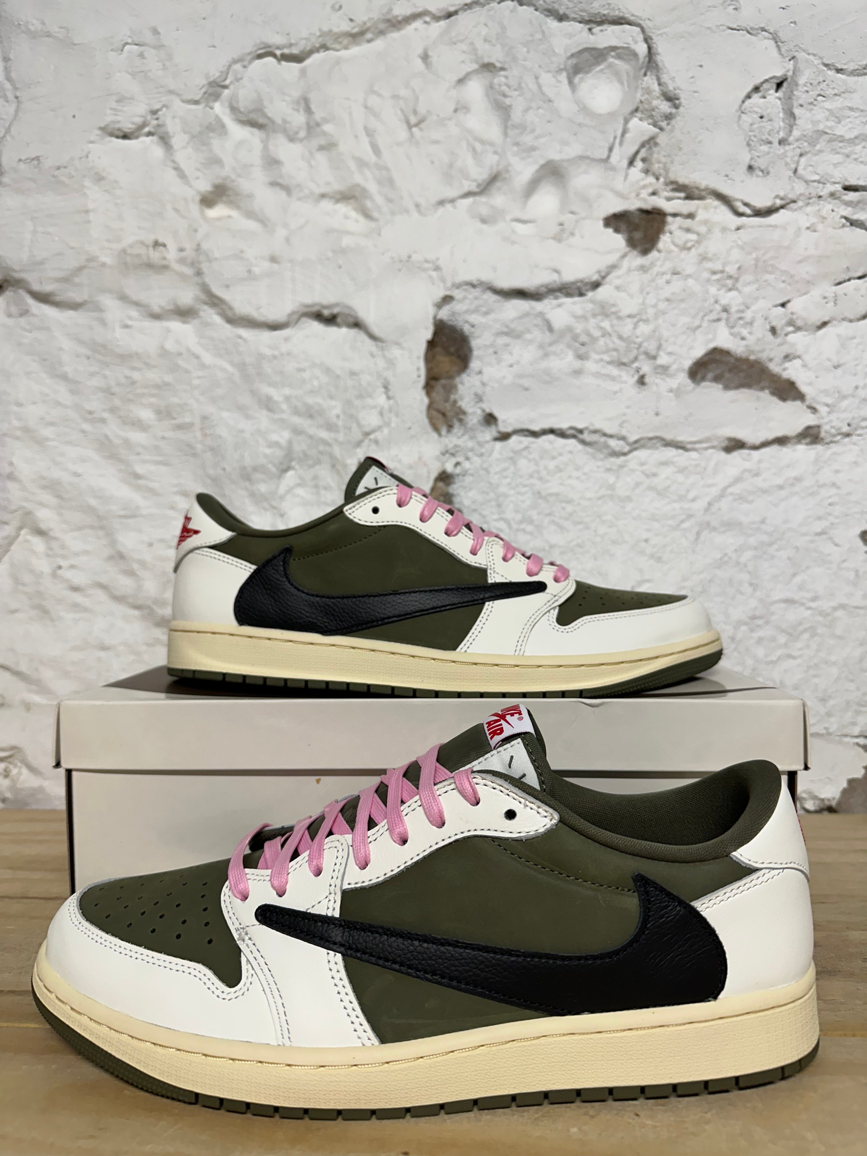 Air Jordan 1 Low Travis Scott Medium Olive Sz 12 DS