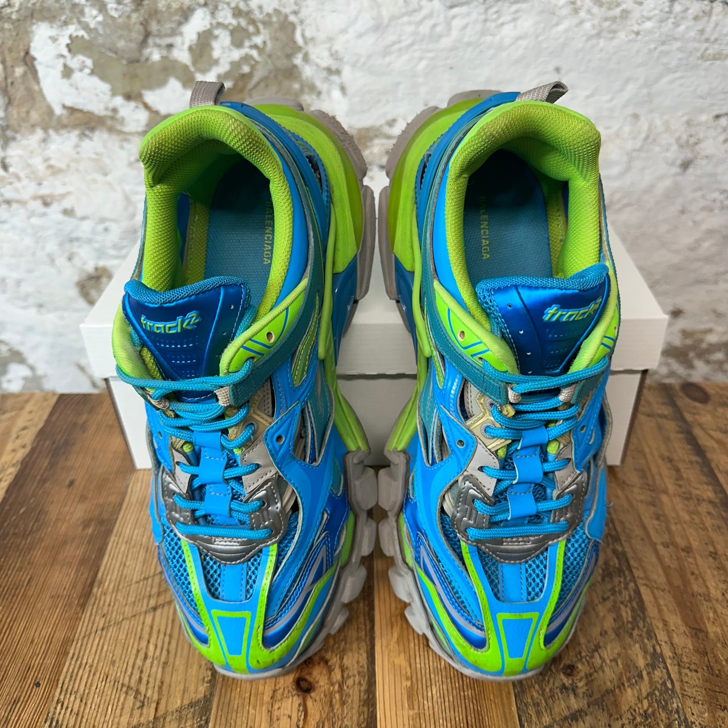 Balenciaga Track 2 Blue Green Sz 9 (42) No Box