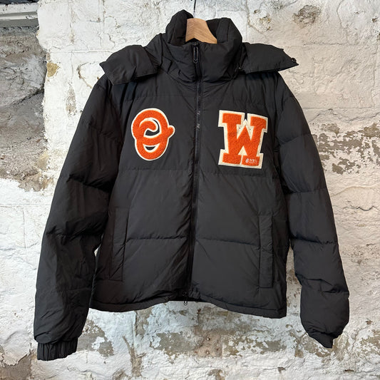 Off-White Orange OW Patch Black Jacket Sz S