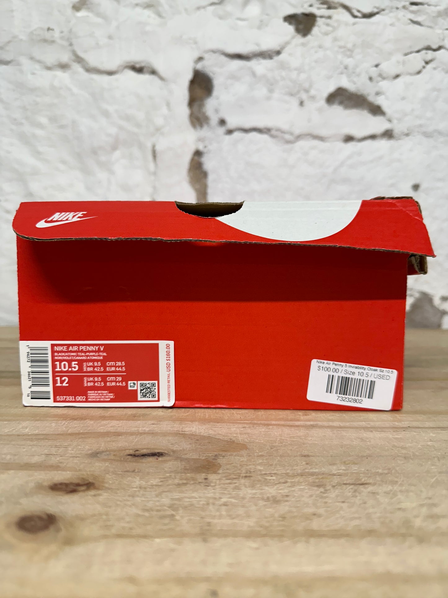 Nike Air Penny 5 Invisibility Cloak Sz 10.5