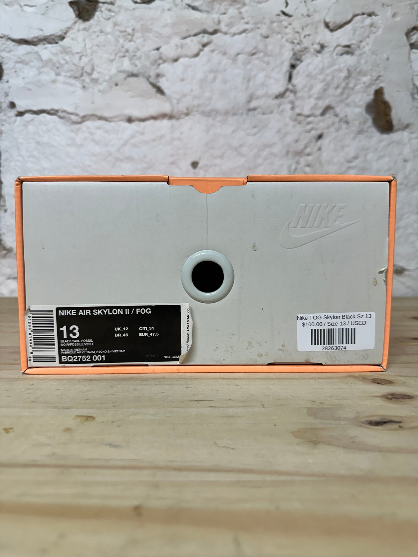 Nike Fear of God Skylon Black Sz 13