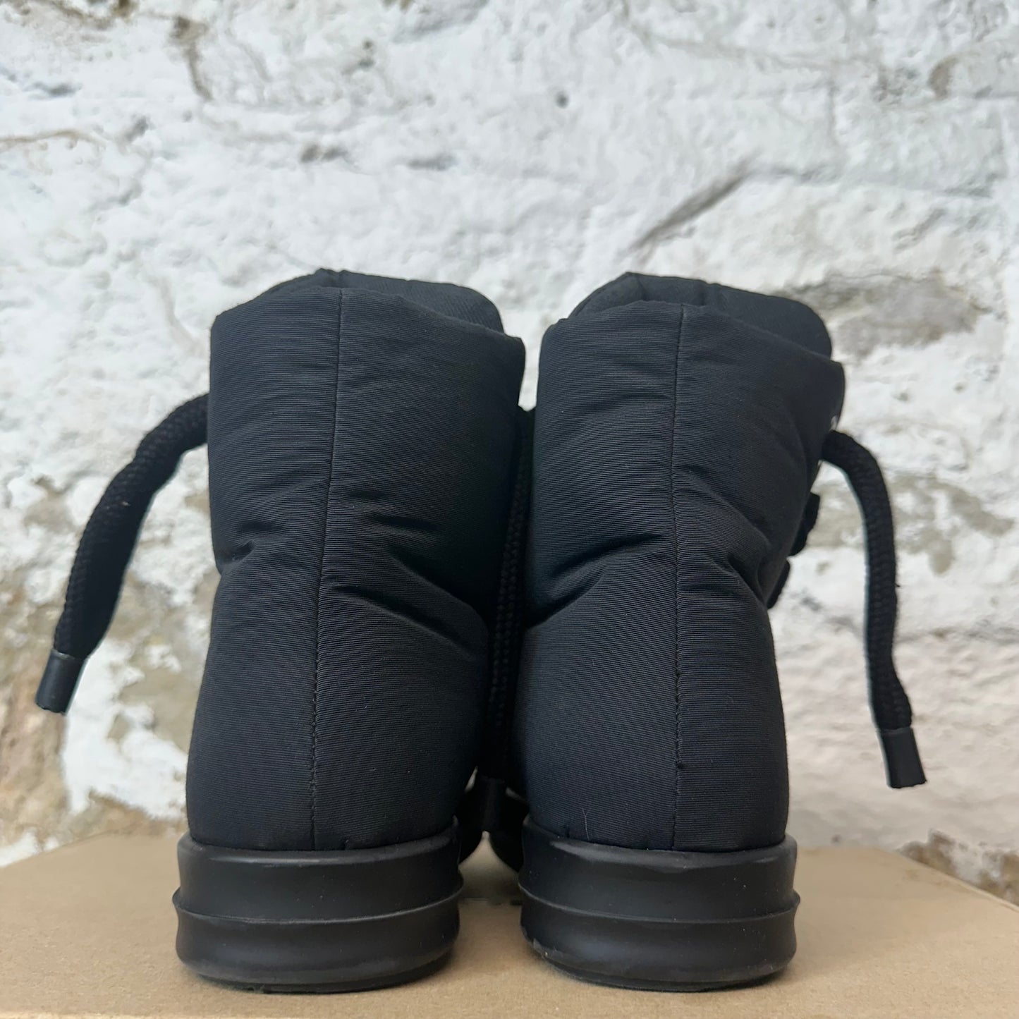 Rick Owens High Jumbo Lace Puffer Sneaker Black Sz 4.5 (36.5)
