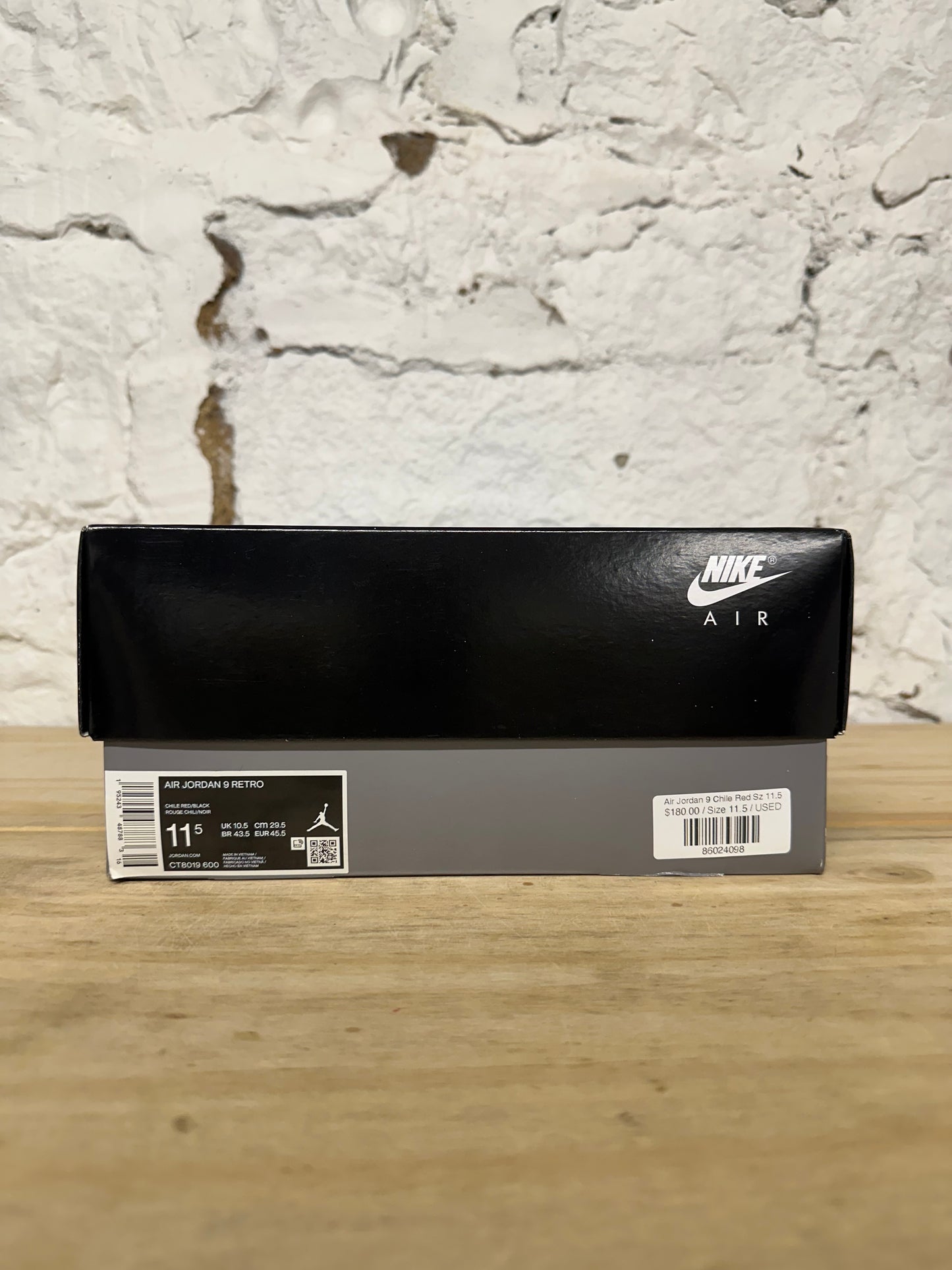 Air Jordan 9 Chile Red Sz 11.5