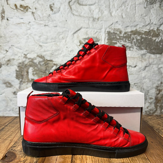 Balenciaga Arena Red Patent Black Sneaker Sz 10 (43)