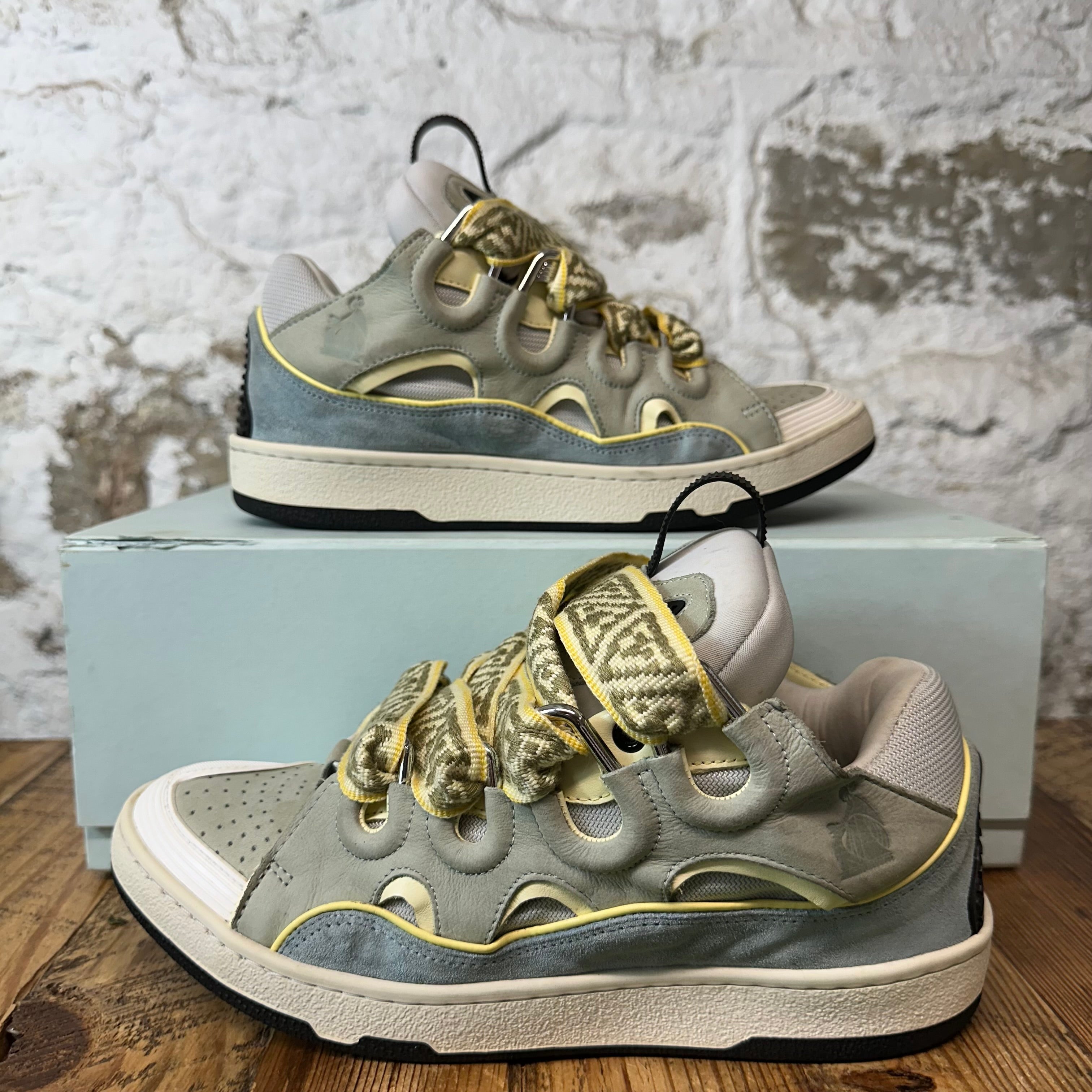 Lanvin Curb Pale Blue Glacier Sneaker Sz 8 (41)