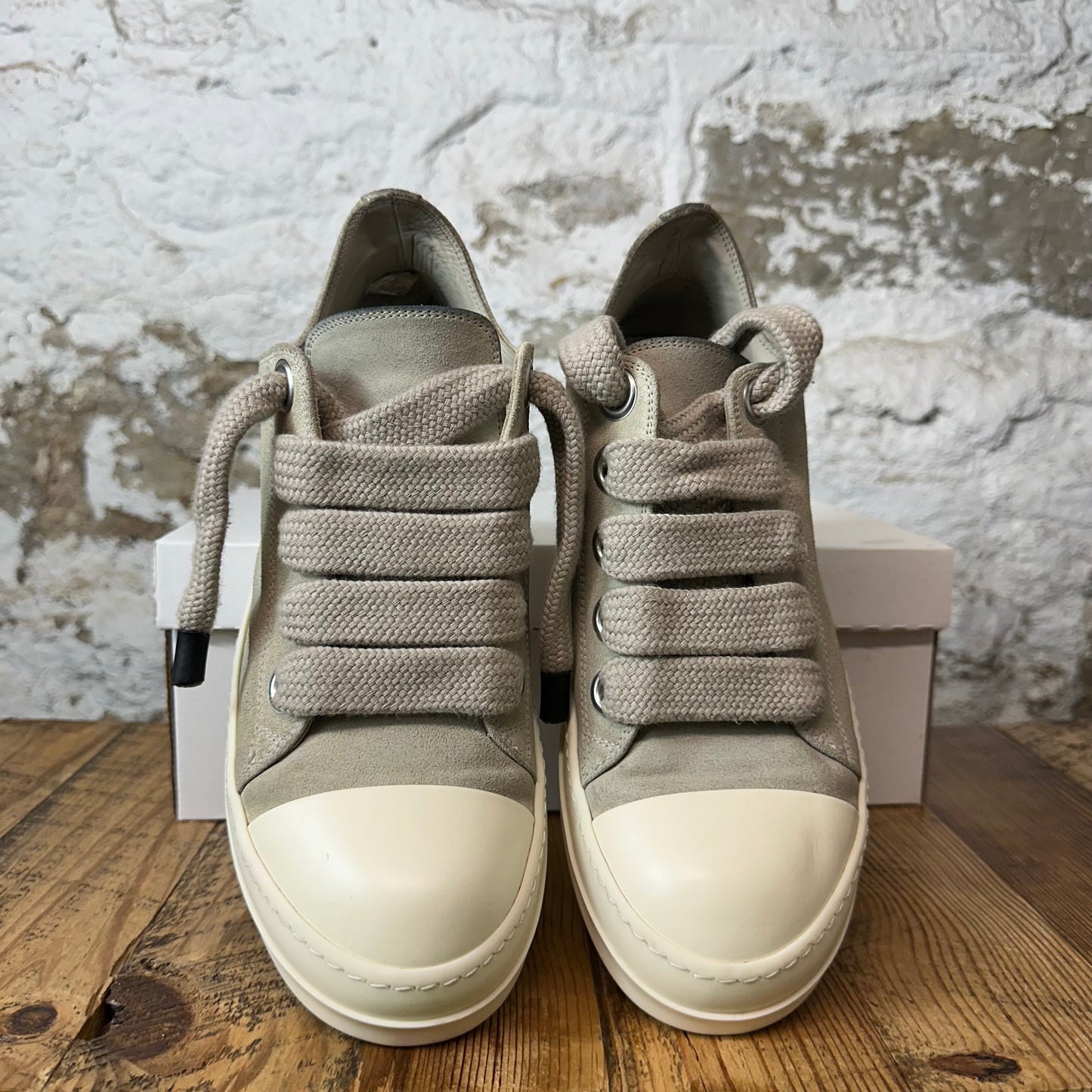 Rick Owens Jumbo Lace Dinge Milk Sneaker Sz 9 (42)