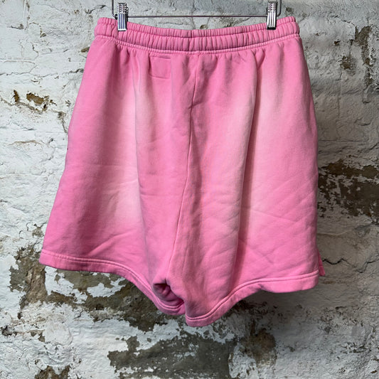 Hellstar Black Flame Pink Sweatshorts Sz M