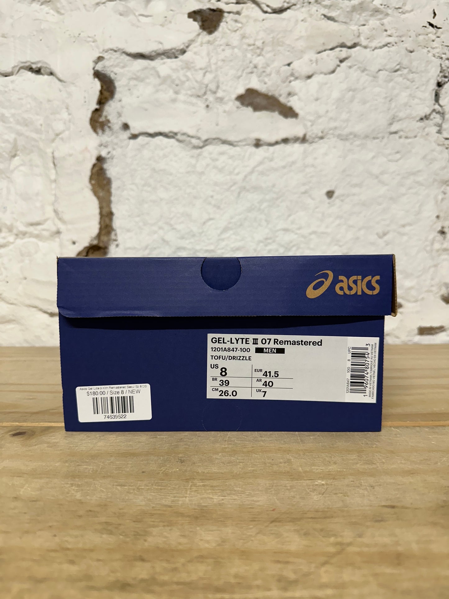 Asics Gel-Lyte 3 Kith Remastered Seoul Sz 8 DS