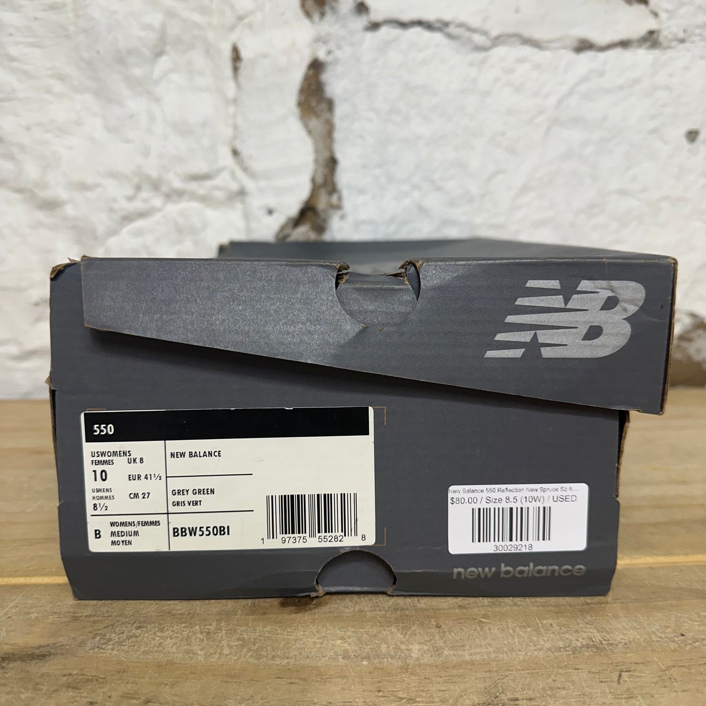 New Balance 550 Reflection New Spruce Sz 8.5 (10W)