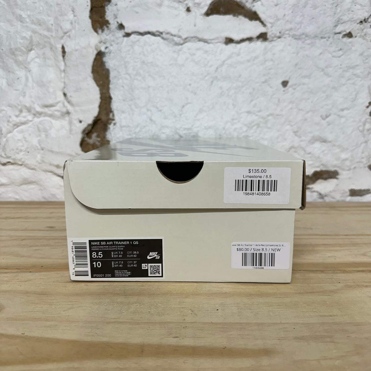 Nike SB Air Trainer 1 Arts-Rec Limsetone Sz 8.5 DS