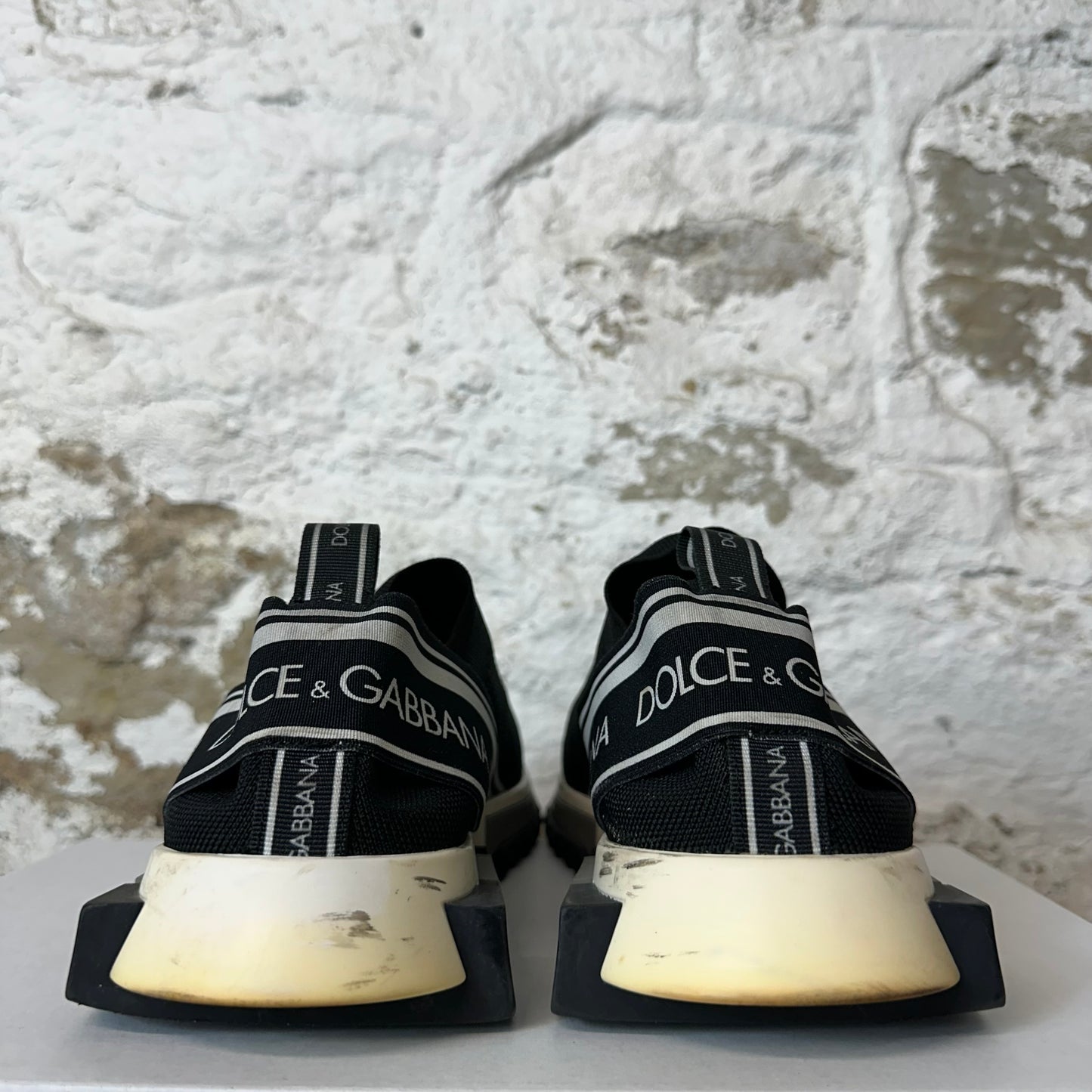 Dolce Gabbana Sorrento Black White Sneaker Sz 11 (44)