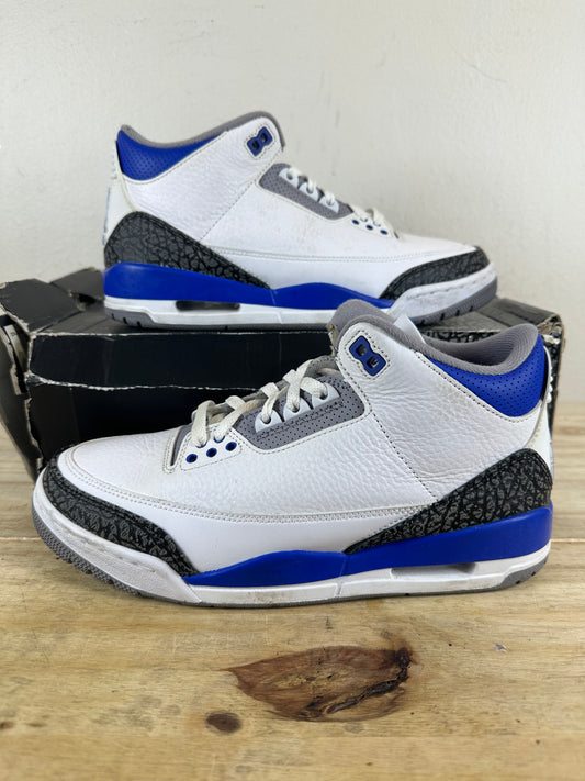 Air Jordan 3 Racer Blue Sz 8.5