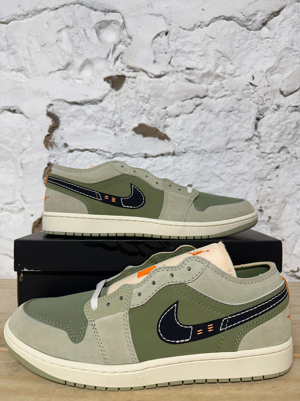 Air Jordan 1 Low Craft Light Olive Sz 14 DS