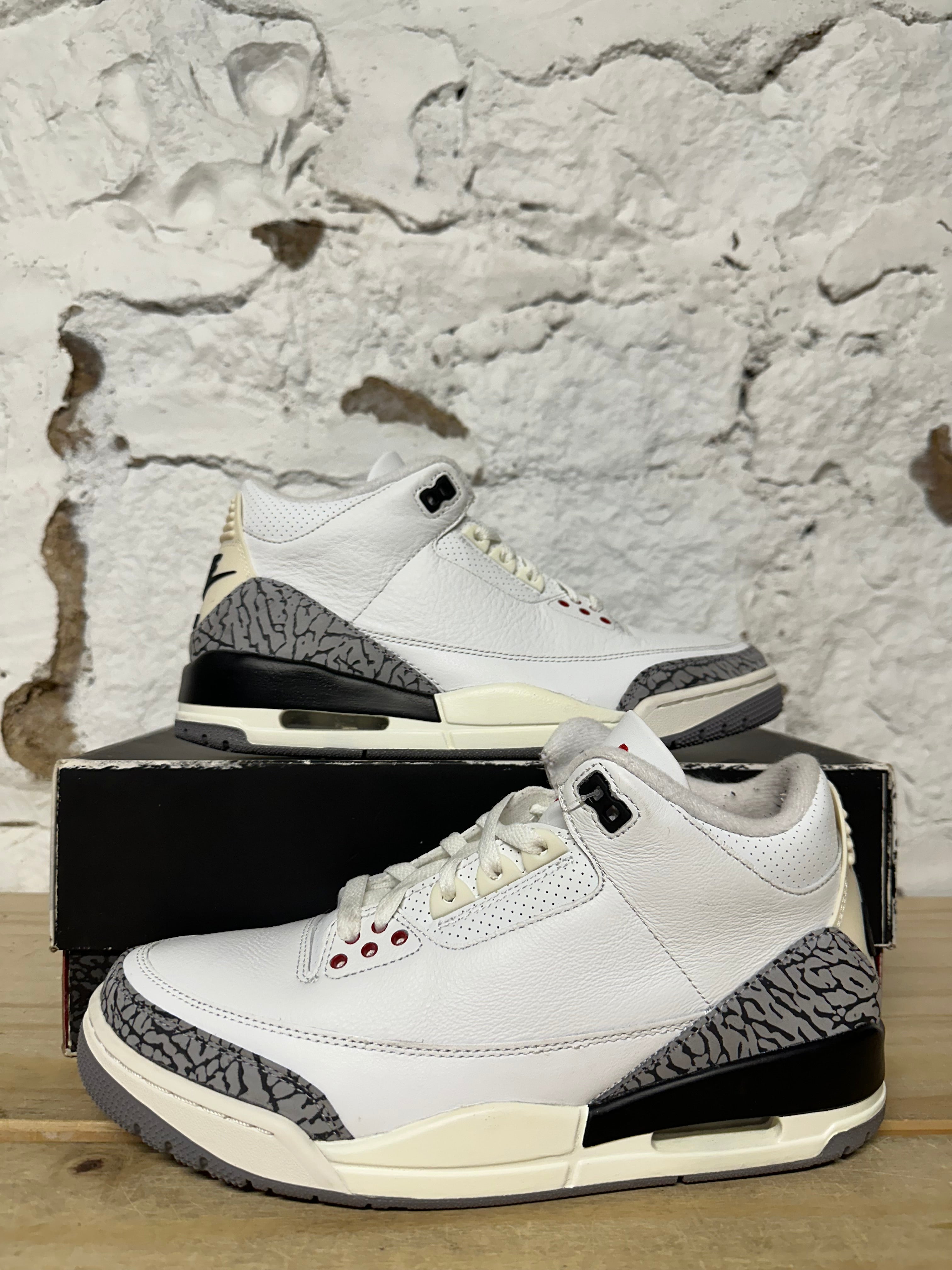 Air Jordan 3 White Cement Reimagined Sz 8.5