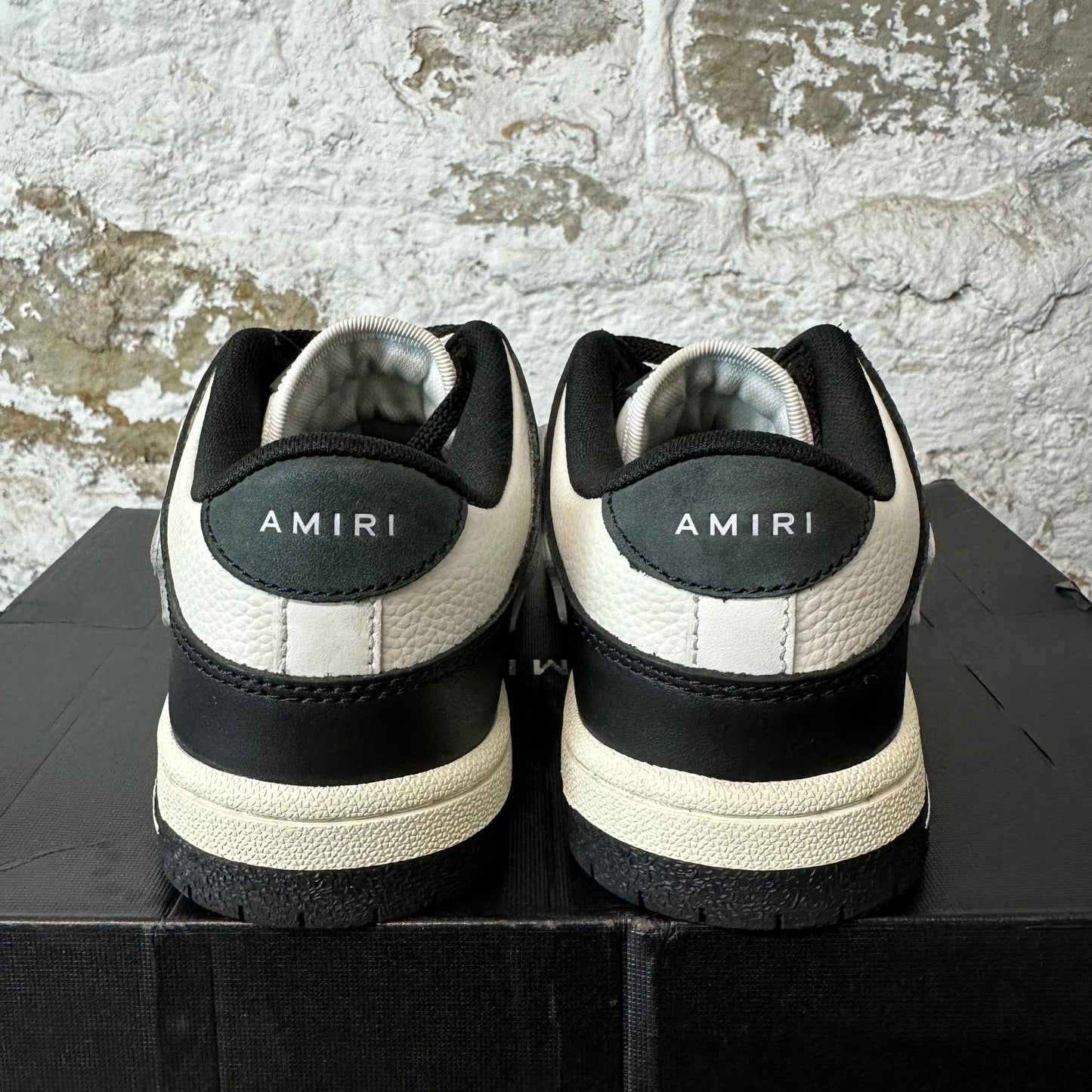 Amiri White Skeleton Black White Sneaker Sz 4.5 (36)