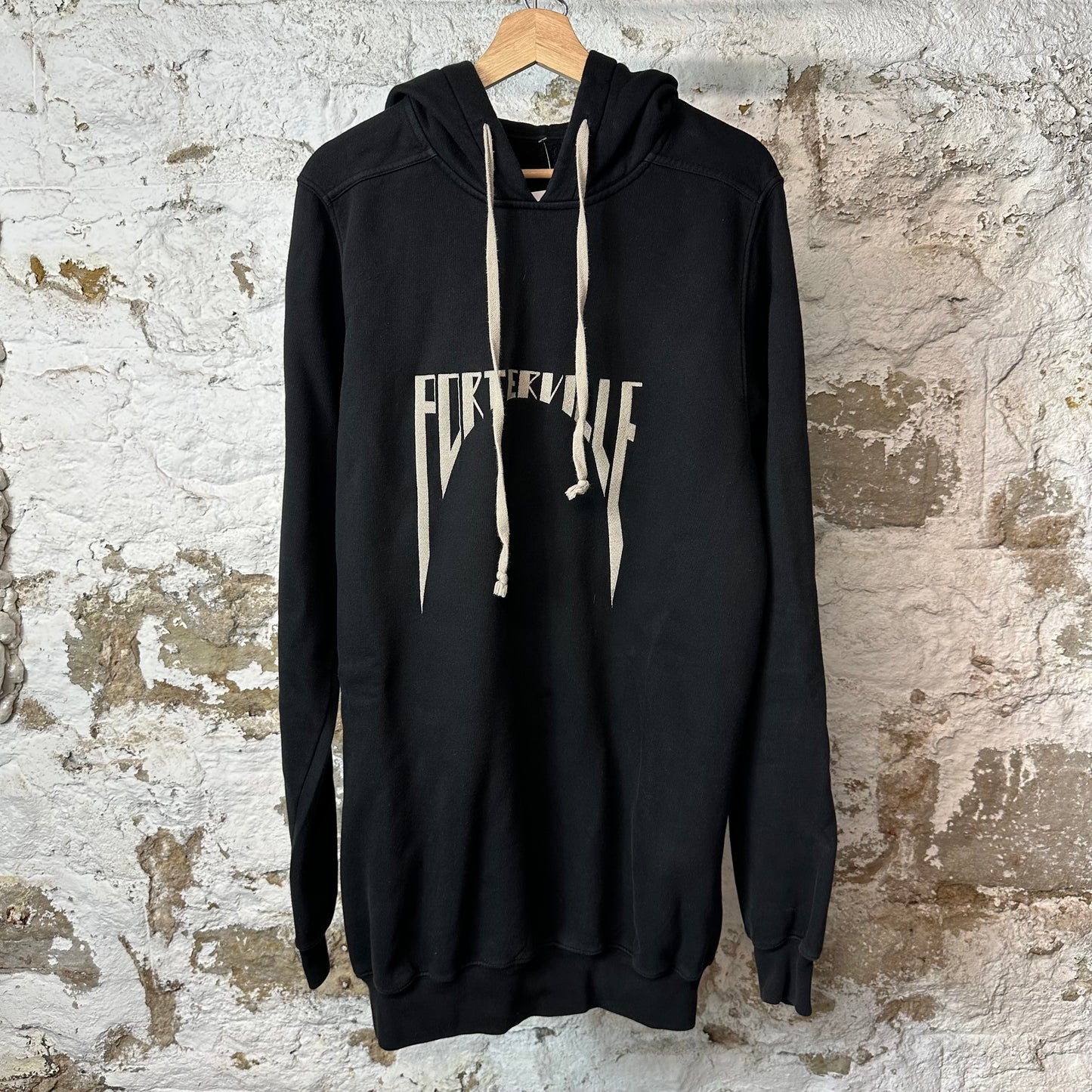 Rick Owens Porterville Black Hoodie Sz XL