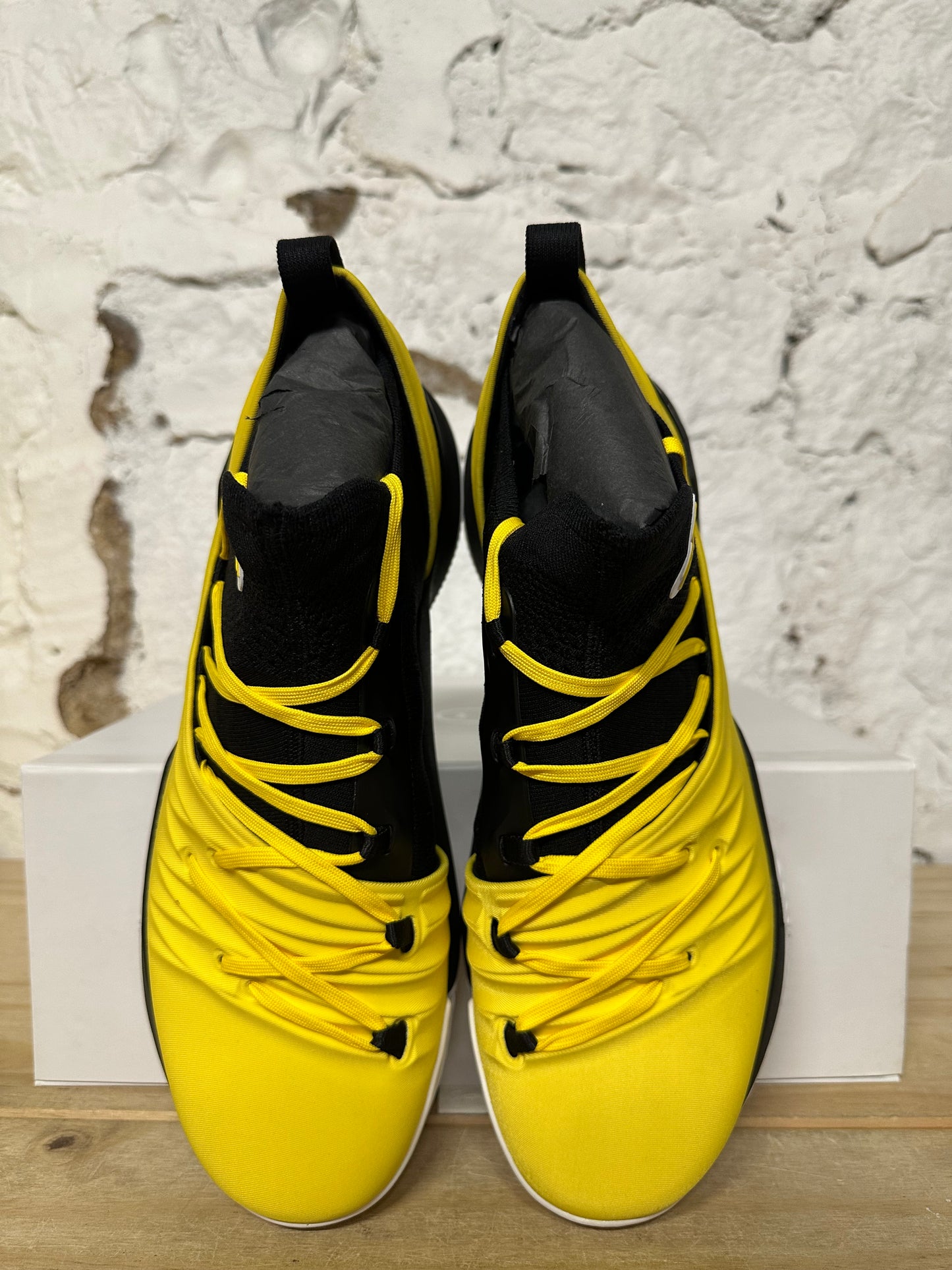 Under Armour Curry Icon 5 Custom Black Yellow Sz 10.5 DS