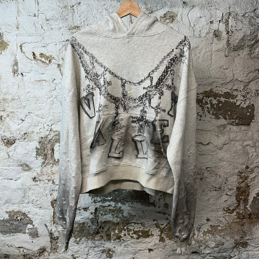 Vale Big Chain Gray Pullover Hoodie