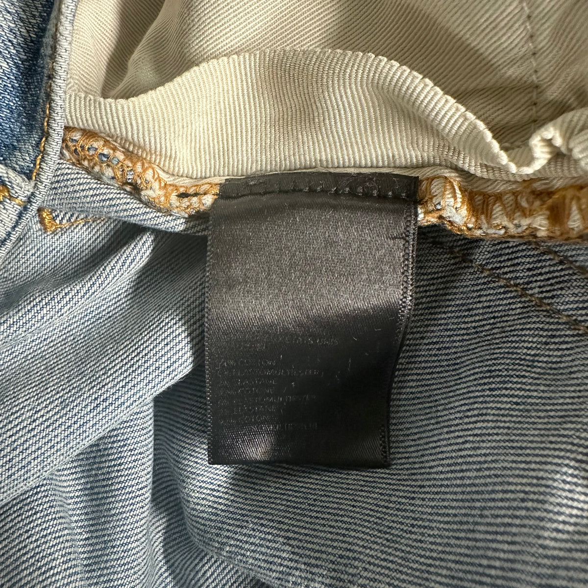 Amiri MX1 Red Navy Patch Blue Denim Jeans Sz 32