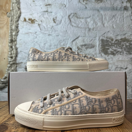 Dior Walk N Dior Grey Oblique Sneaker Sz 7.5 (40.5)
