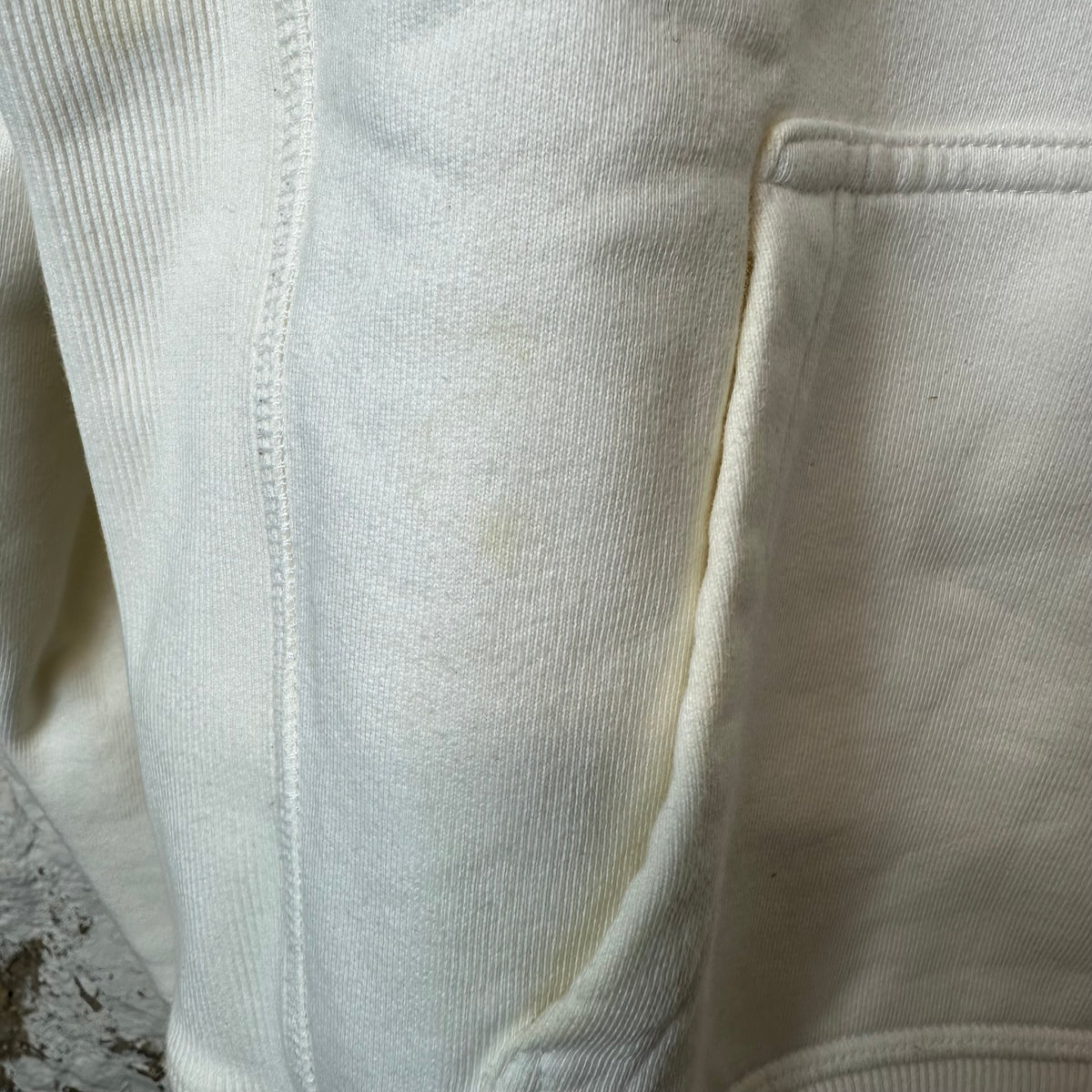 Dior Flower Embroidered Spellout White Hoodie Sz S
