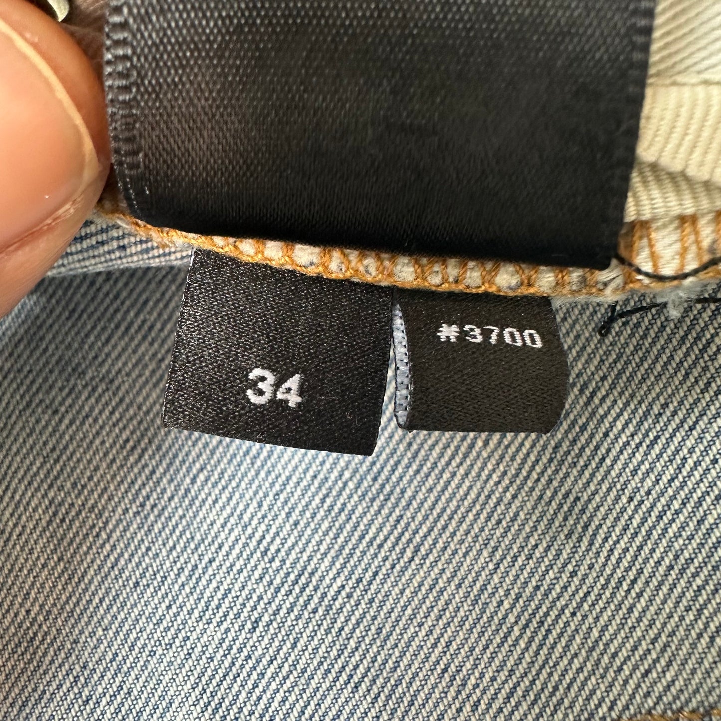 Amiri MX1 Pink Suede Blue Denim Jeans Sz 34