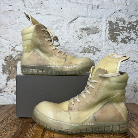 Rick Owens Geobasket Natural Clear Sneaker Sz 10 (43)