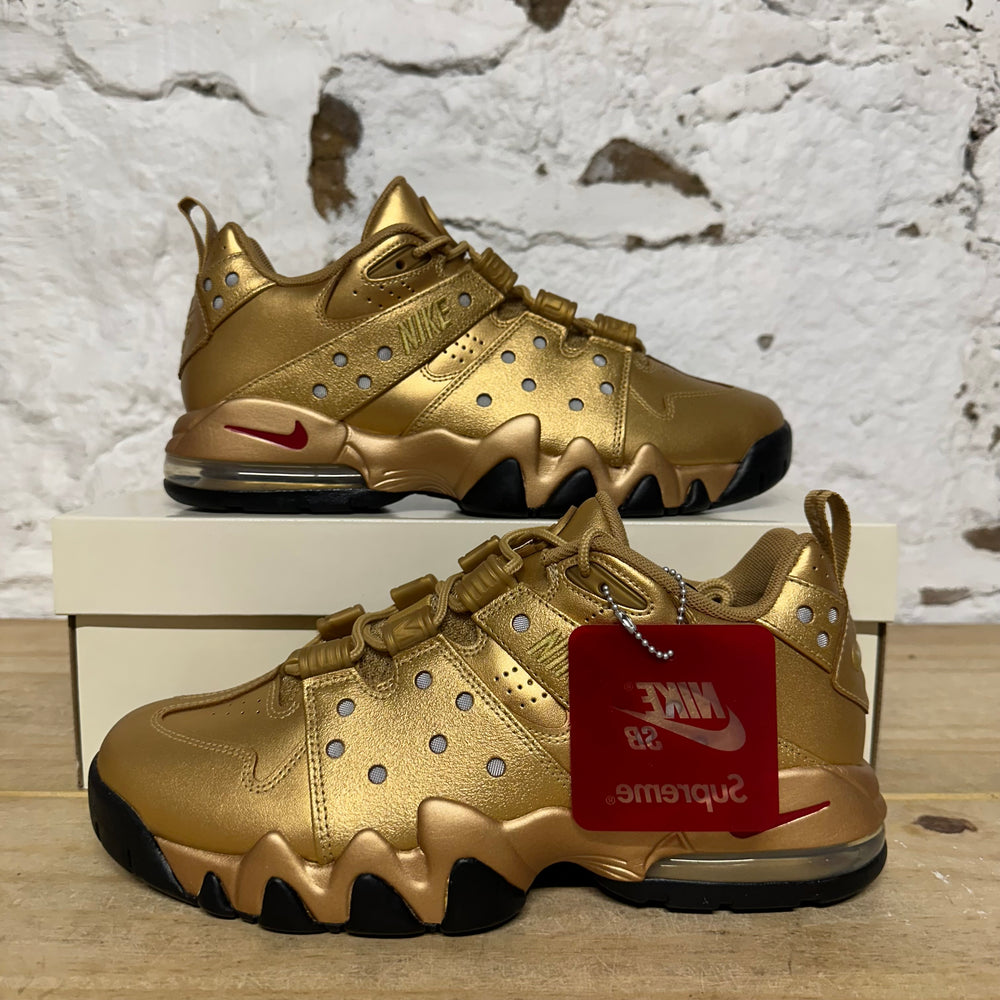 Nike Supreme SB Air Max 2 CB 94 Low Metallic Gold Sz 9.5 DS