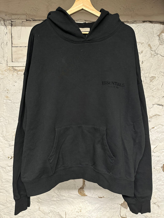 Fear of God Essentials Black Hoodie Sz L