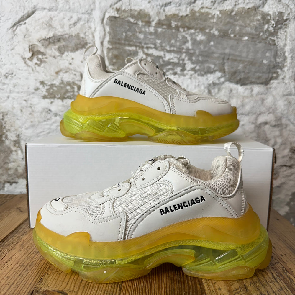 Balenciaga Triple S White Yellow Clear Sole Sneaker Sz 5 (37)