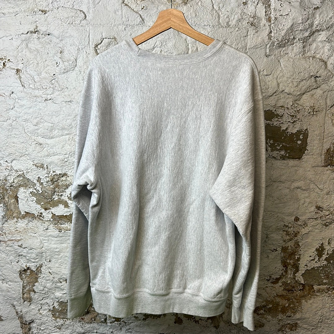 Supreme Red Box Logo Crewneck Gray Sz XL