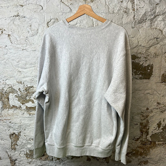 Supreme Red Box Logo Crewneck Gray Sz XL