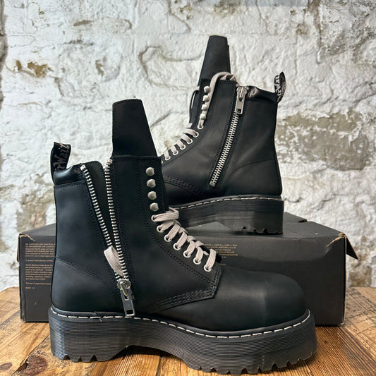 Rick Owens 1460 Quad Sole Steel Toe Boot Sz 12 DS