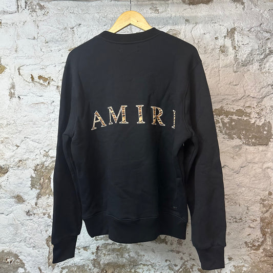Amiri CNY AM Logo Black Crewneck