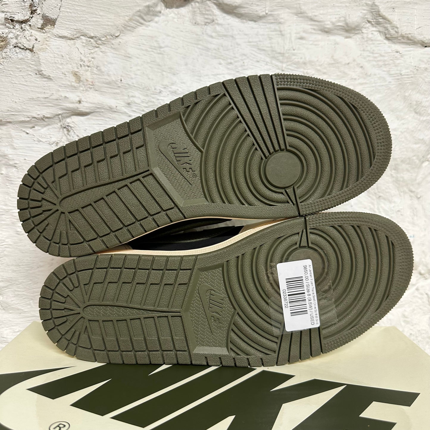 Air Jordan 1 Low Travis Scott Olive Sz 8 (9.5W)