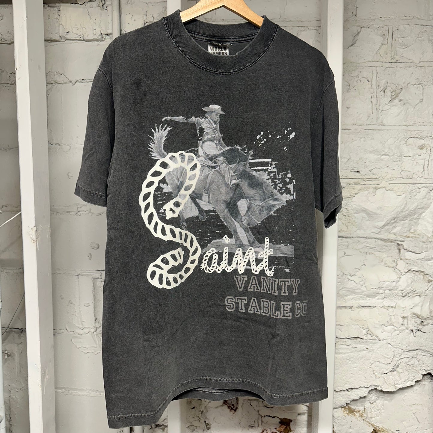 Saint Vanity Stable Grey T-Shirt Sz M