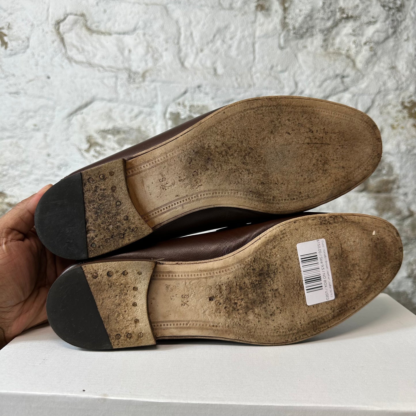 Gucci Horsebit Brown Leather Loafer Sz 9.5