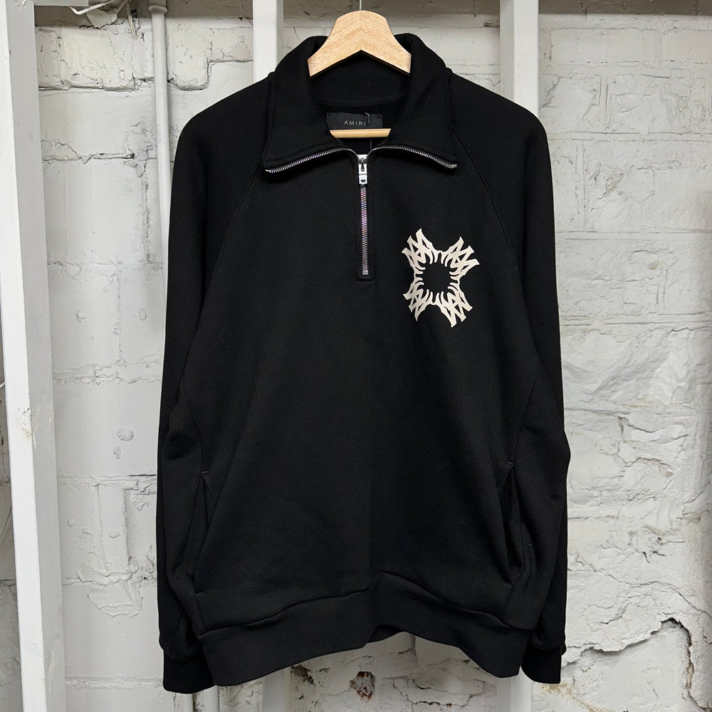 Amiri MA Quad Quarter Zip Sweatshirt Sz M