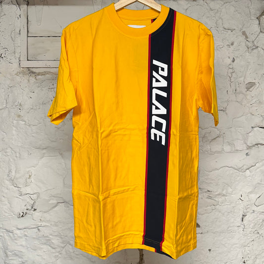 Palace Stripe Yellow Black T-Shirt Sz M