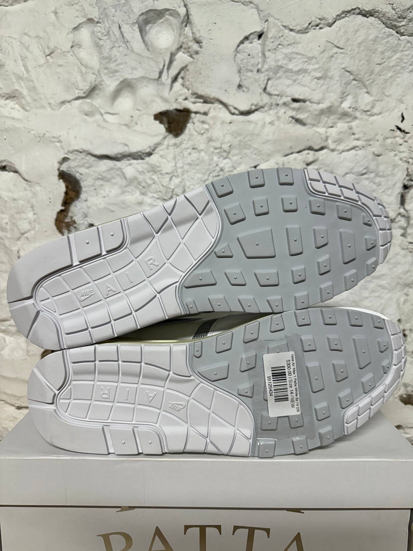 Nike Air Max 1 Patta White Sz 14 DS