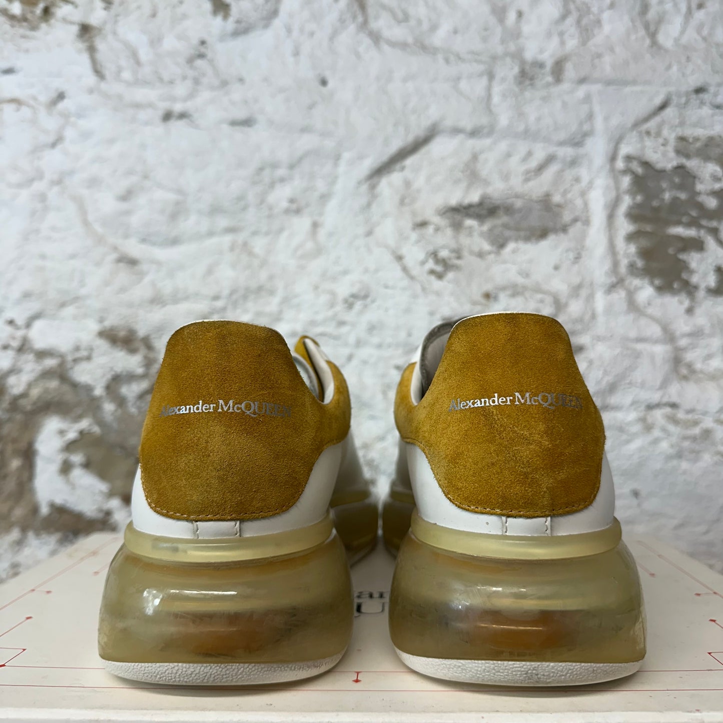 Alexander Mcqueen Mineral Yellow Tab White Sneaker Sz 10 (43)