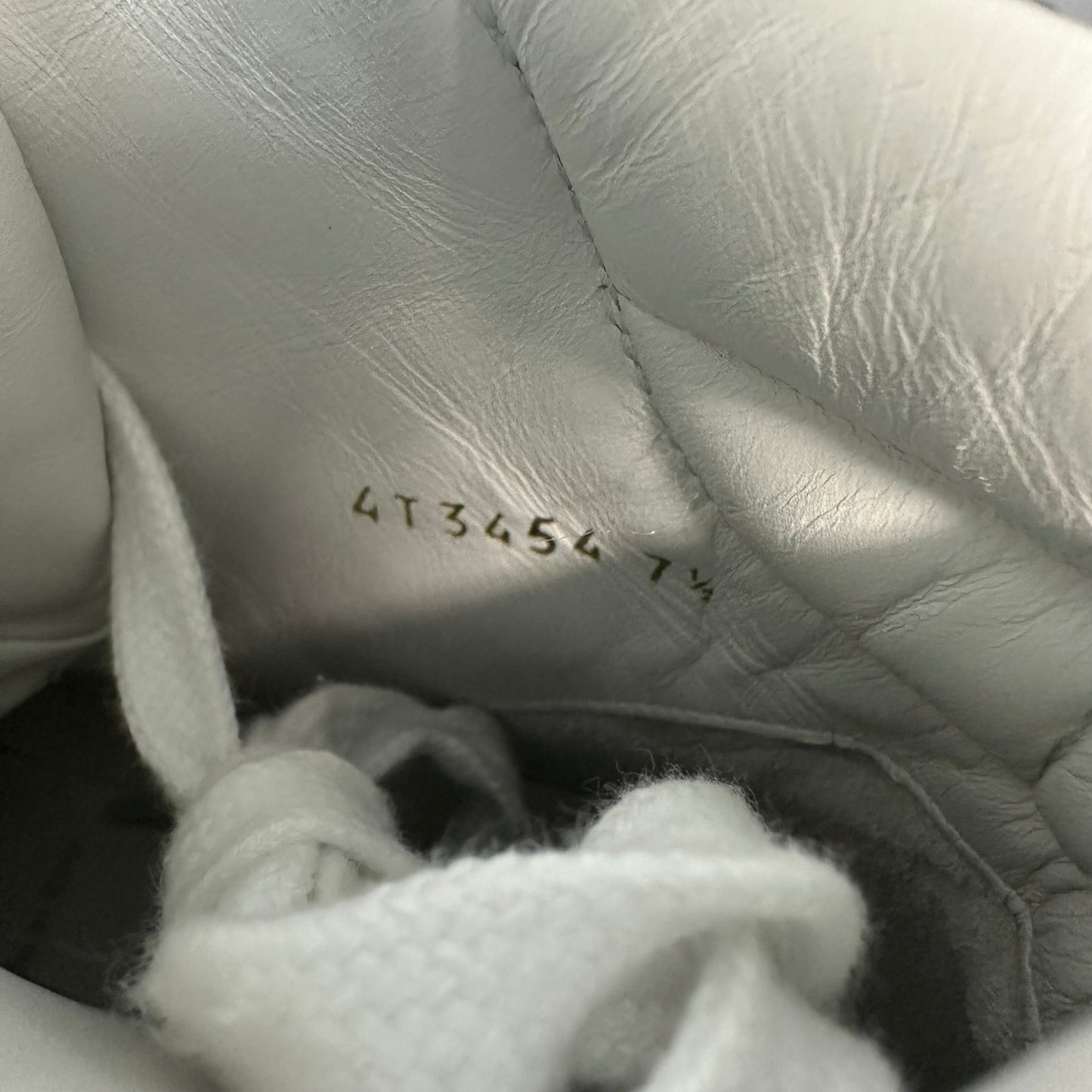 Prada Milano White Leather High Top Sz 7.5 No Box