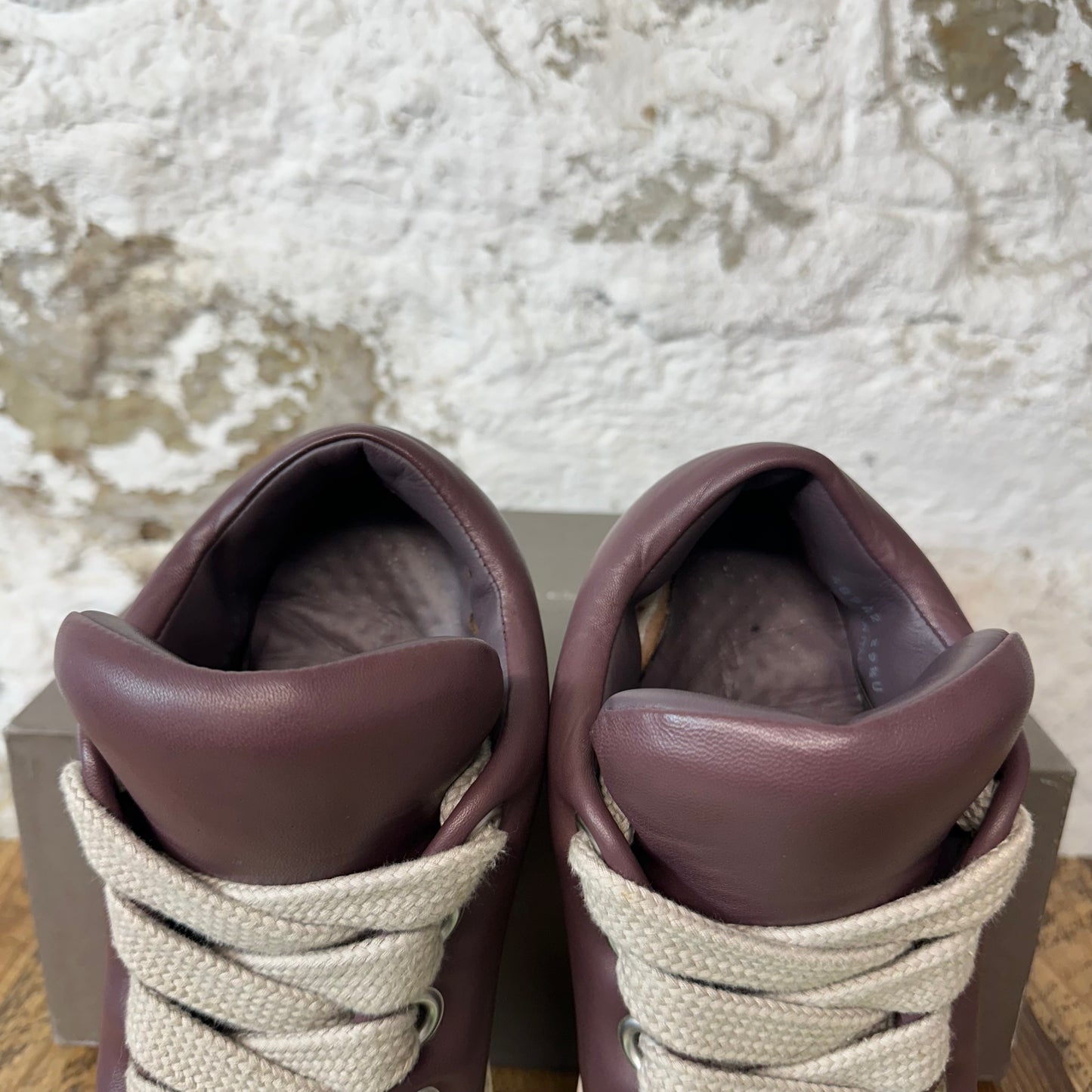 Rick Owens Jumbo Lace Puffer Purple Sneaker Sz 6.5 (39.5)